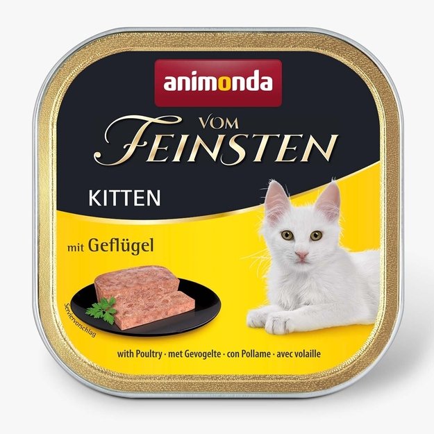 Animonda Vom Feinsten Kitten with Poultry – konservai kačiukams su paukštiena, 100 g