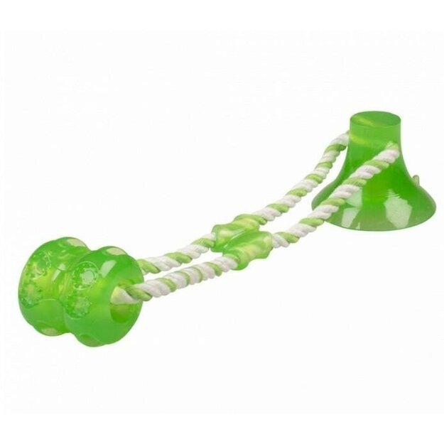 Prilimpantis kramtukas su virve, žalias, 40 cm