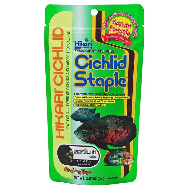 Hikari Cichlid Staple Medium, 57 g