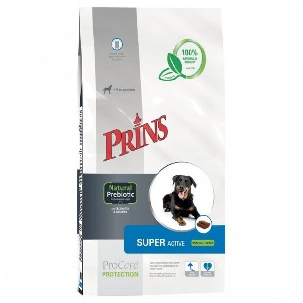 Prins ProCare Protection Super Active sausas maistas aktyviems suaugusiems šunims 15 kg