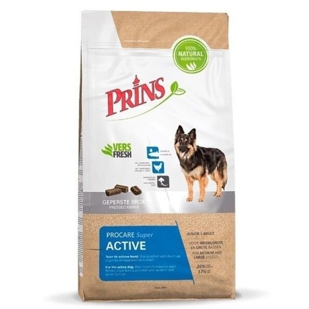 Prins ProCare Super Active sausas maistas augantiems ir aktyviems šunims 20 kg