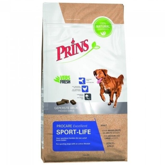 Prins Procare sport - life excelent sausas pašaras aktyviai sportuojantiems šunims 3 kg
