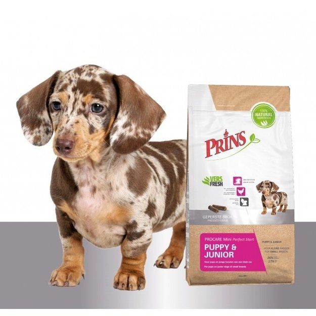 Prins ProCare Mini Puppy & Junior Perfect Start sausas pašaras mažų veislių šuniukams ir jauniems šunims 3 kg