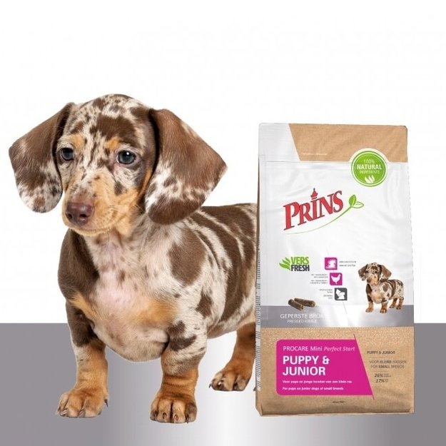 Prins ProCare Mini Puppy & Junior Perfect Start sausas pašaras mažų veislių šuniukams ir jauniems šunims 15 kg
