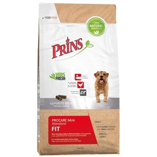 Prins ProCare Standard Fit MINI sausas pašaras suaugusiems šunims su vištiena ir kalakutiena 7.5 kg