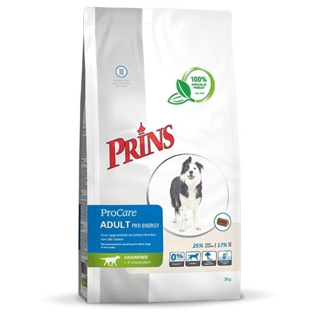 Prins ProCare Grainfree Adult Pro Energy begrūdis sausas maistas aktyviems suaugusiems šunims 12 kg