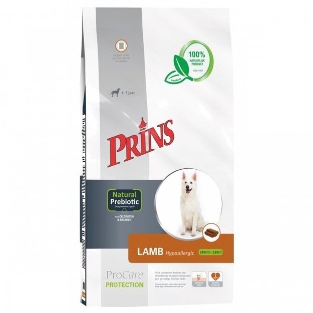 Prins ProCare Protection Lamb Hypoallergic sausas maistas suaugusiems šunims su ėriena 15 kg