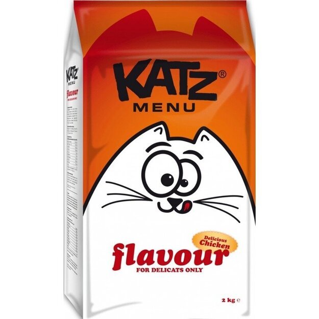 Sausas maistas išrankioms katėms, 2 kg, Katz Menu Flavour