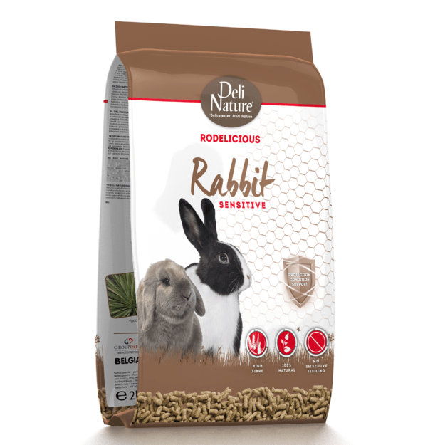 Deli Nature Rodelicious Rabbit Sensitive pašaras triušiams, 750 g