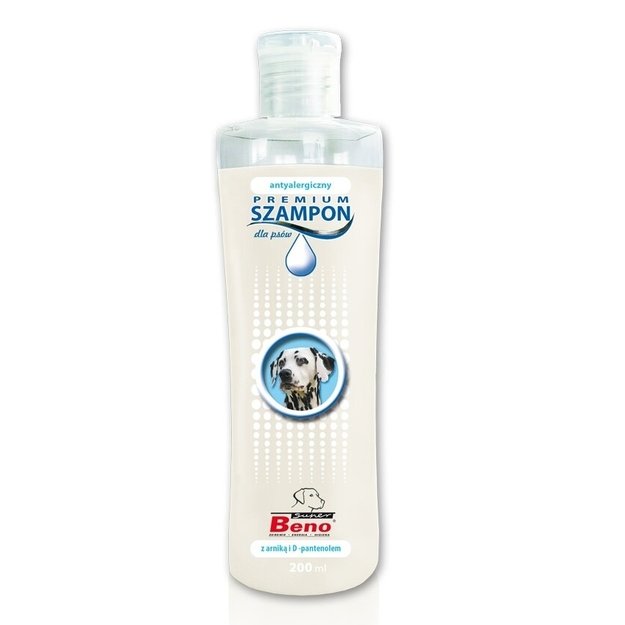 Šampūnas alergiškiekms šunims su arnika ir D-pantenoliu, 250 ml