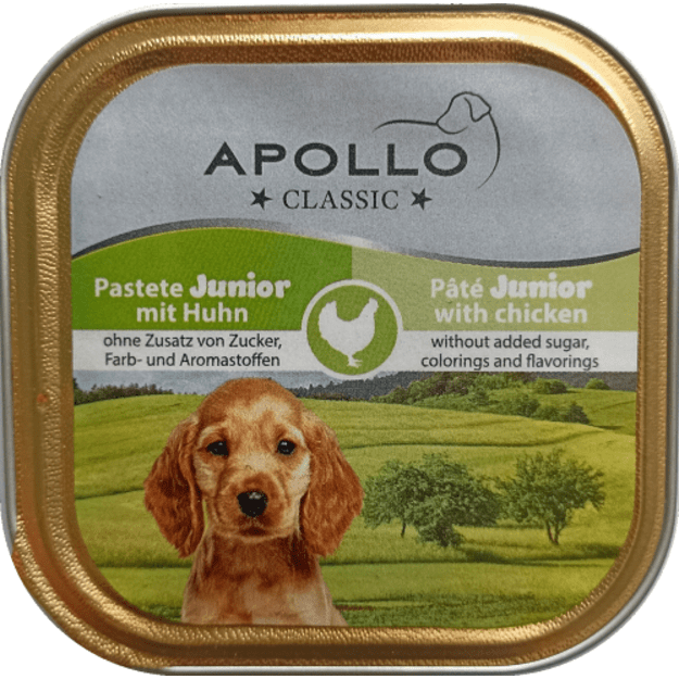 Apollo konservai šuniukams Junior su vištiena, 150 g