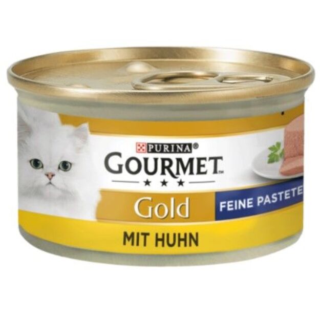 Paštetas katėms su vištiena Gourmet Gold, 85 g