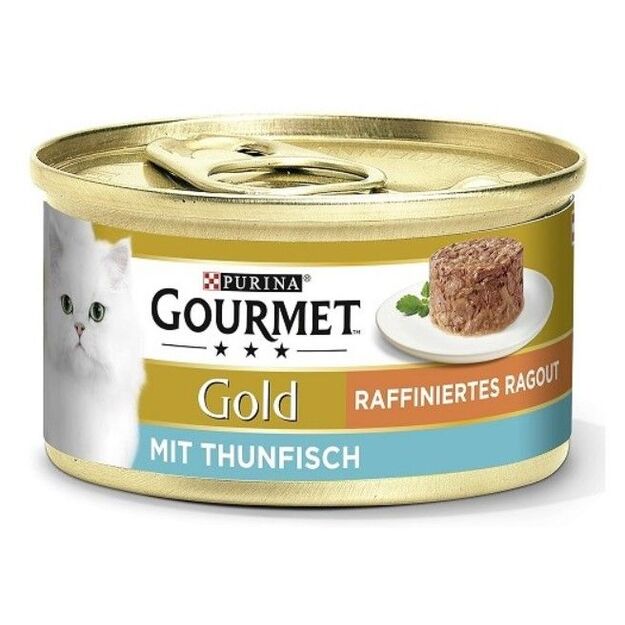 Ragu katėms su tunu Gourmet Gold Ragout, 85 g
