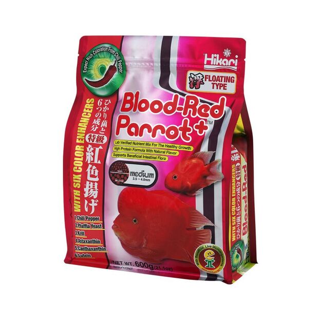 Hikari Blood-Red Parrot Medium, 600 g