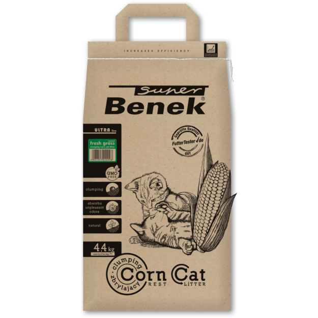 Kraikas katėms kukurūzinis, CORN CAT ULTRA Certech, sušokantis, 7 l, 4,4 kg