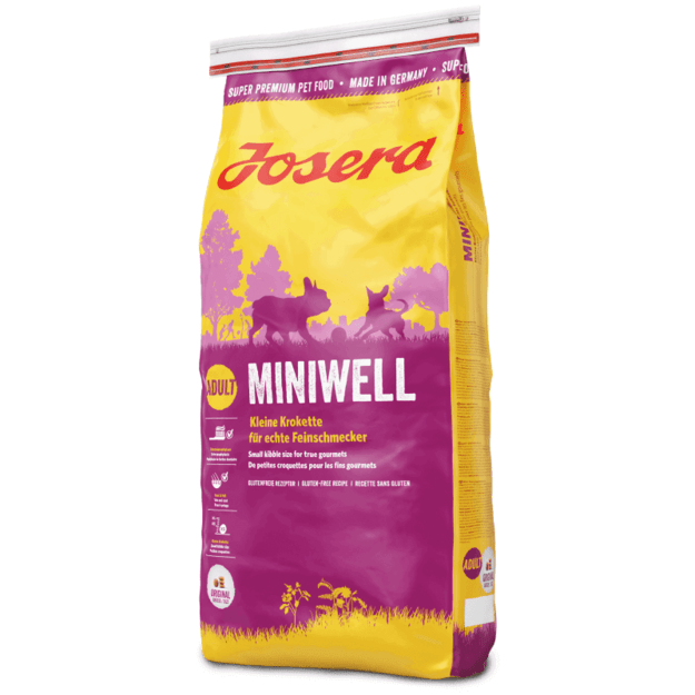 Josera Miniwell 10 kg - sausas maistas suaugusiems mažų veislių šunims