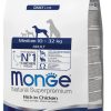 Monge medium adult visavertis sausas pašaras su vištiena 12kg