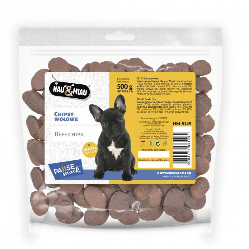 Hau&Miau Jautienos čipsai 500g