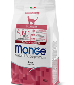 Monge Dry Cat Adult Sterilized Beef monoprotein 1,5 kg
