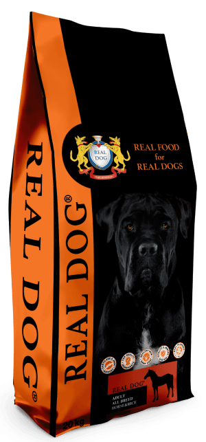 Real Dog Adult All Breeds su arkliena ir ryžiais 20kg