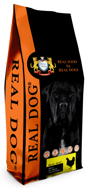Real Dog Adult All Breeds su vištiena ir ryžiais 20kg
