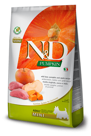 FARMINA N&D PUMPKIN - DOG Dry Wild Boar&Apple ADULT MINI 2,5 kg