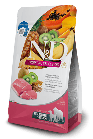 FARMINA N&D TROPICAL SELECTION - DOG Dry Pork ADULT MED&MAX 2 kg
