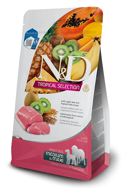 FARMINA N&D TROPICAL SELECTION - DOG Dry Pork ADULT MED&MAX 2 kg