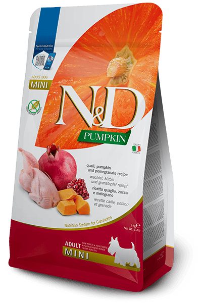 FARMINA N&D PUMPKIN - DOG Dry Quail&Pomegr ADULT MINI 2 kg