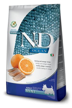 FARMINA N&D OCEAN - DOG Dry Herring&Orange ADULT MINI 2,5 kg