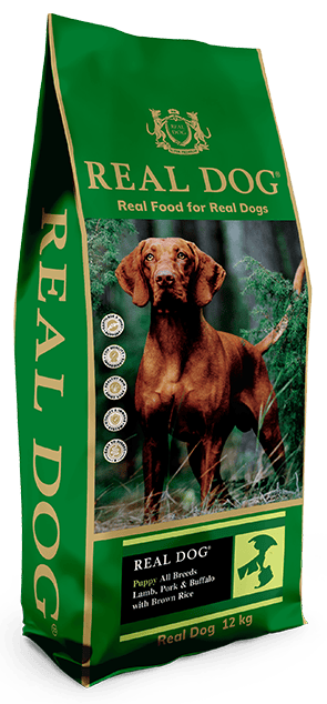 Real Dog SP Puppy All Breeds Lamb, Pork & Buffalo with Brown Rice 12 kg