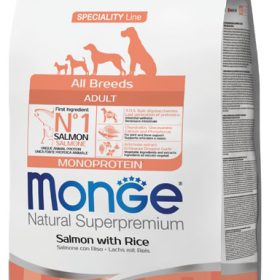 Monge adult sausas pašaras (lašiša ir ryžiai) 2,5kg