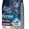 Monge BWild Kitten visavertis pašaras jauniems kačiukams su žąsiena 1,5kg