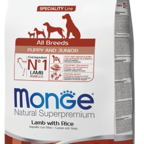 Monge puppy sausas pašaras (ėriena ir ryžiai) 2,5kg