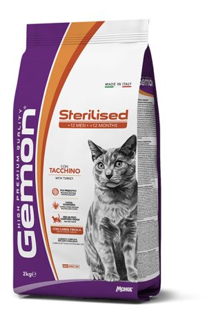 GEMON - Dry Cat Sterilized turkey 7kg