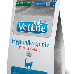 FARMINA VET LIFE - CAT Dry HYPOALLERGENIC Pork&Potato ADULT 1,5 kg