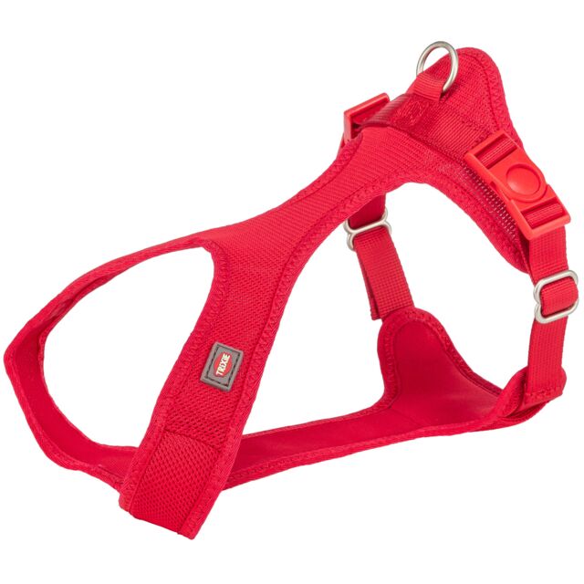 Trixie Comfort Soft touring petnešos, S-M 35-60cm/20mm, raudonos