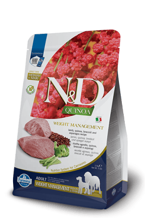FARMINA N&D QUINOA - DOG Dry WEIGHT MANAGEMENT Lamb&Broccoli ADULT MED&MAX 2,5 kg
