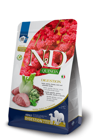 FARMINA N&D QUINOA - DOG Dry DIGESTION Lamb&Fennel ADULT MED&MAX 2,5 kg