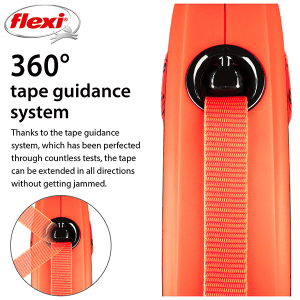 FLEXI pavadėlis šuniui Xtreme S juostinis 5m, oranžinis - papildoma nuotrauka 4