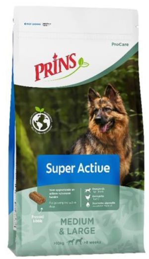Prins ProCare Super Active sausas maistas augantiems ir aktyviems šunims 20 kg