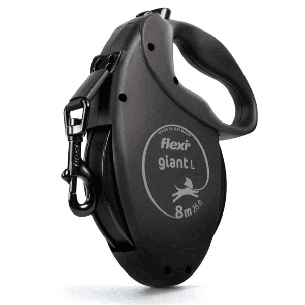 FLEXI pavadėlis šuniui Giant L Black Edition, juostinis 8m, juodas - papildoma nuotrauka 5