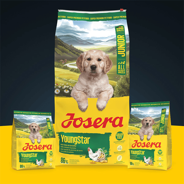 Josera Young Star begrūdis sausas pašaras jauniems šunims su paukštiena, 900 g - papildoma nuotrauka 2