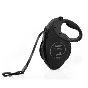 FLEXI pavadėlis šuniui Giant L Black Edition, juostinis 8m, juodas