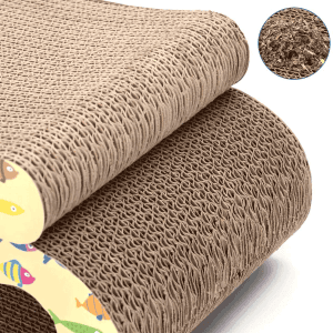 Nobleza draskymo lenta katei 2in1,ruda, 44.5x20x11 - papildoma nuotrauka 4