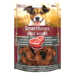 SmartBones Beef Bones skanėstai su jautiena mažų veislių šunims, 8vnt.
