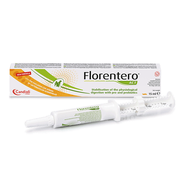 Candioli Florentero Act pasta nuo viduriavimo šunims ir katėms, 15ml