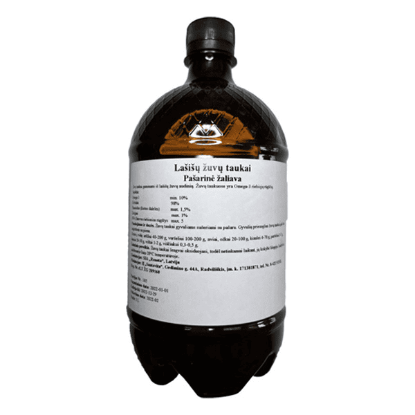 Lašišų žuvų taukai, 1L