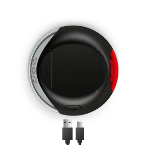 FLEXI žibintuvėlis automatiniam pavadėliui USB, juodas