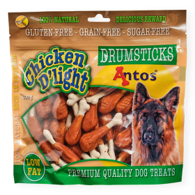 Antos skanėstai šunims  su vištiena D'light Drumsticks 400g